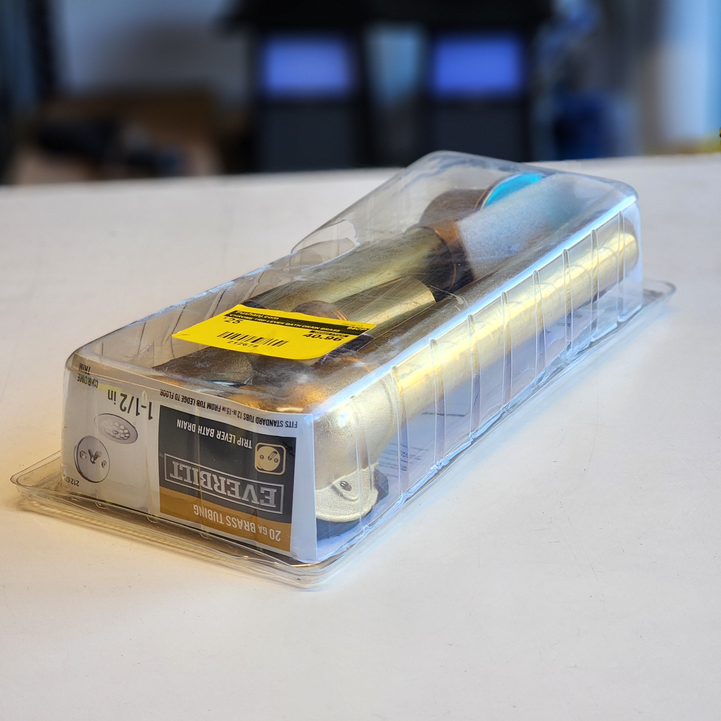 CHROME TRIP LEVER BATH DRAIN BRASS (94CP) CHROME TRIP LEVER BATH DRAIN BRASS (94CP)